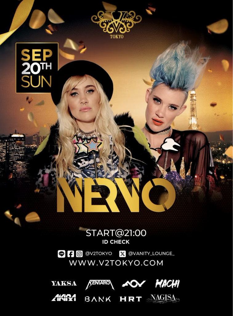 NERVO — 2026-09-20 V2TOKYO 来日公演フライヤー