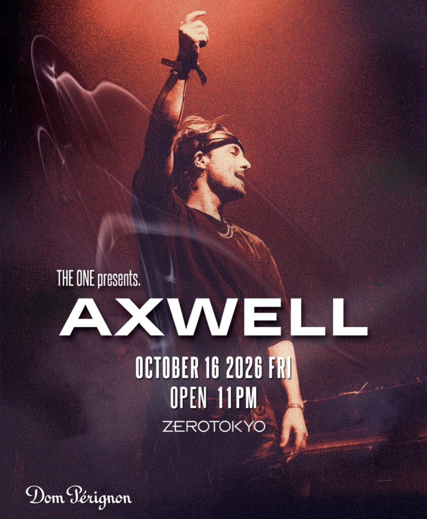 Axwell — 2026-10-16 ZEROTOKYO 来日公演フライヤー