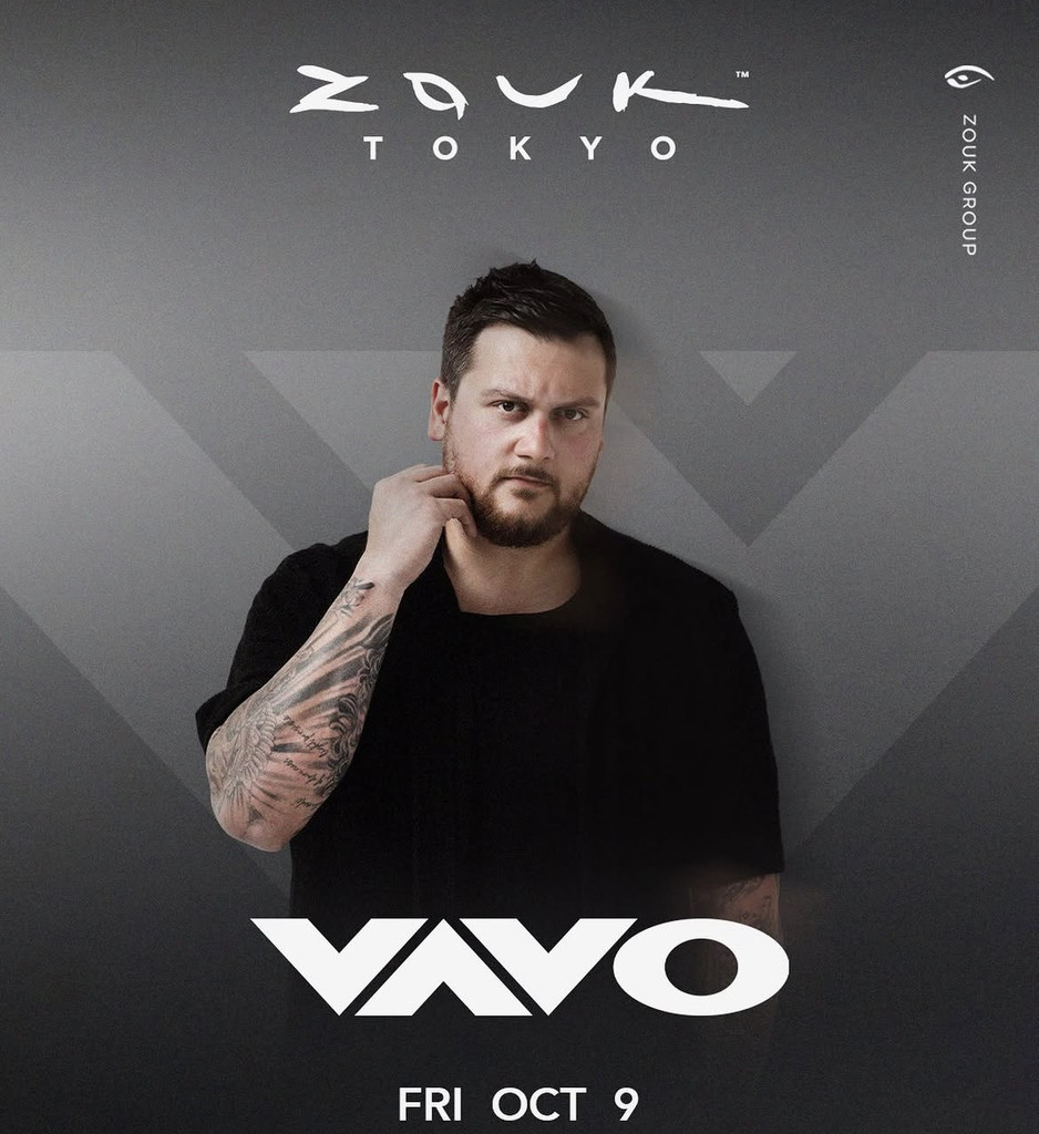 VAVO — 2026-10-09 Zouk Tokyo 来日公演フライヤー