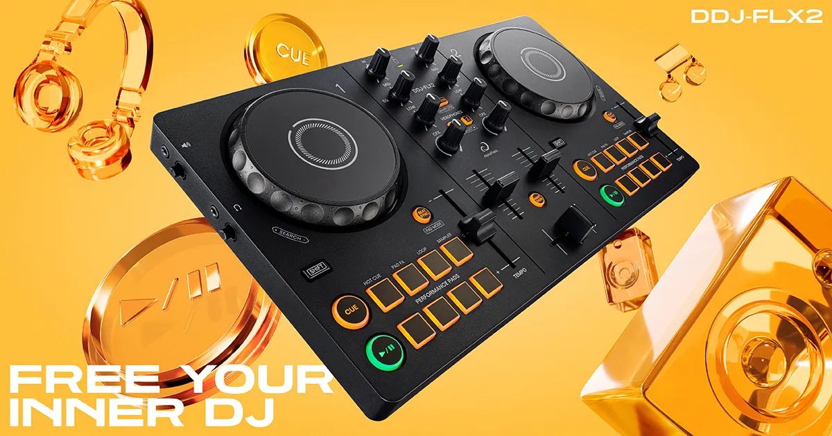 スマホで手軽にDJ体験、簡単操作のDJコントローラー「DDJ-FLX2」発表の記事画像