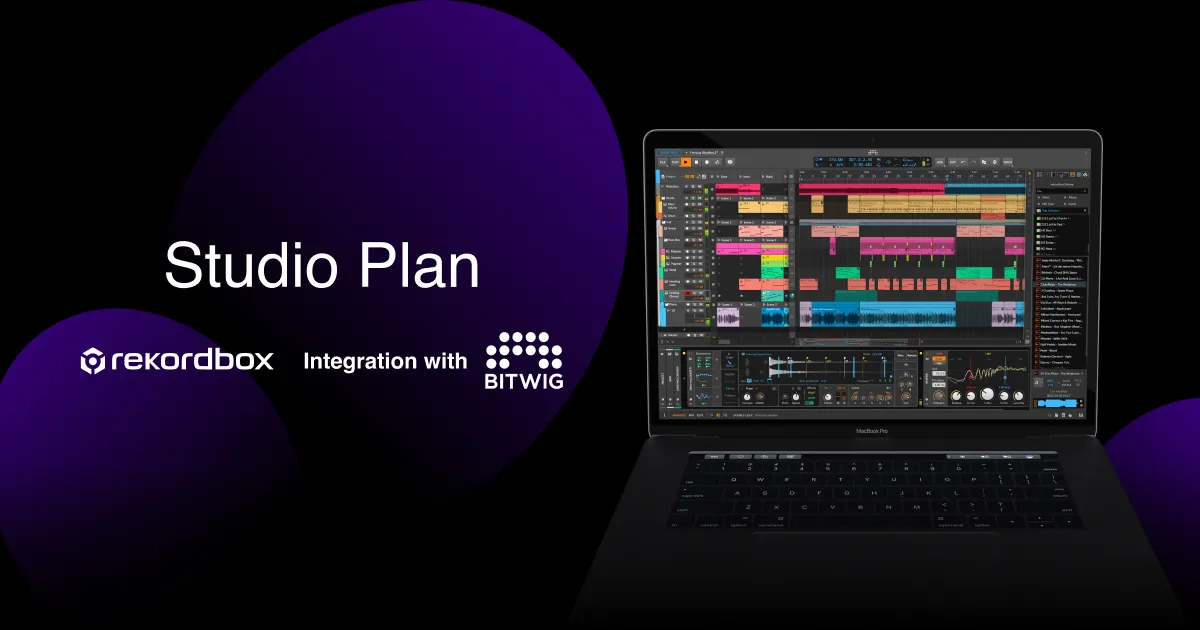 rekordboxに「Studio Plan」登場。DJライブラリをBitwigでの楽曲制作に活用の記事画像
